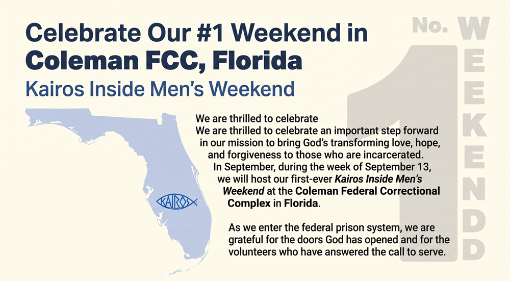 Kairos volunteers at Coleman Federal Correctional Complex in Florida